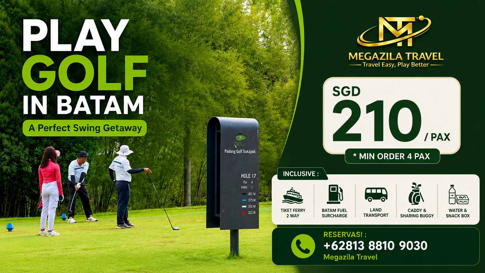 Day Trip Play Golf in Batam